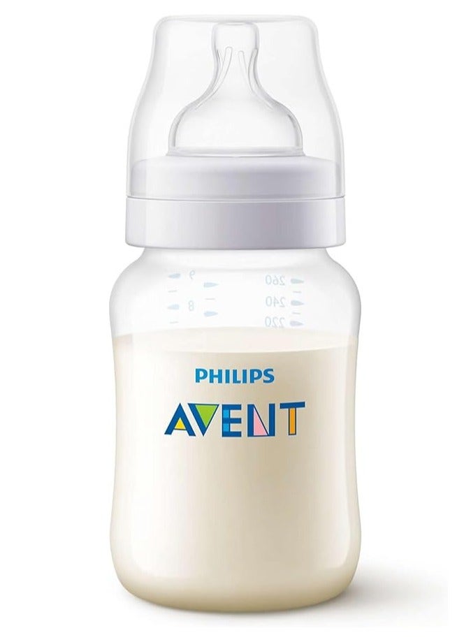 Avent Philips Avent Anti-Colic Baby Feeding Bottle 260ml – Suitable from 1M+ – Anti-Colic Valve – BPA Free - Image 1